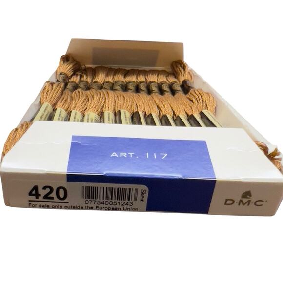 BRAND NEW DMC Floss #420 DARK HAZELNUT BROWN ** 12 Skeins for $10.25 ** - Picture 2 of 9